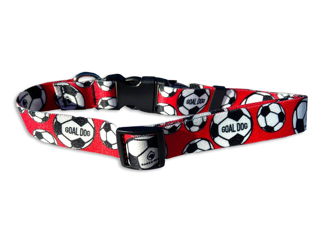 Goal Dog Red Soccer Collar image 0