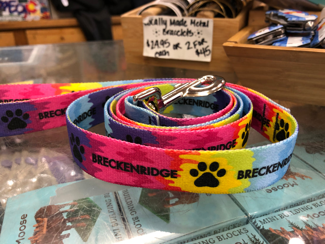 Tie Dye Paw Dog Leash