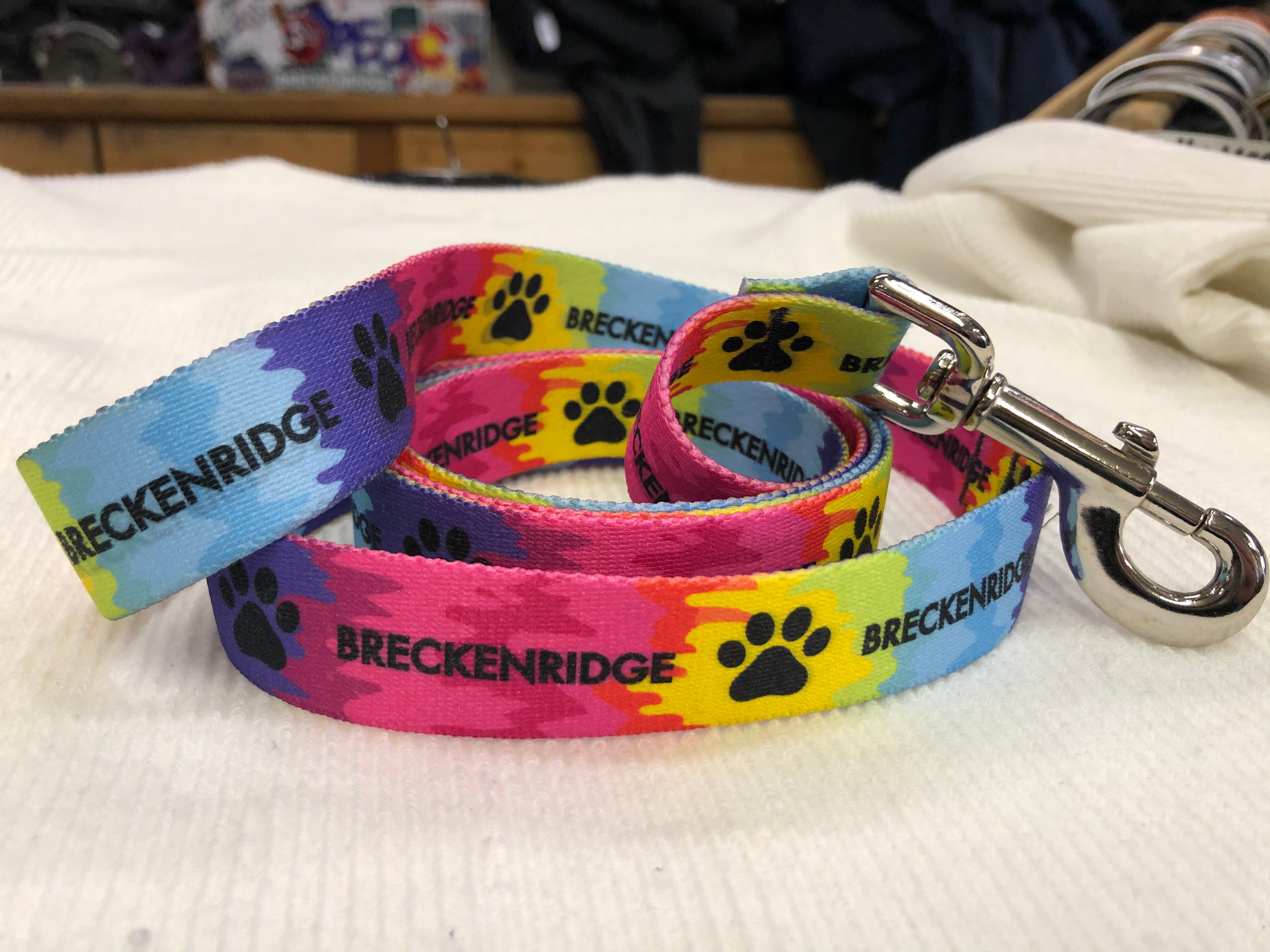 Tie Dye Paw Dog Leash