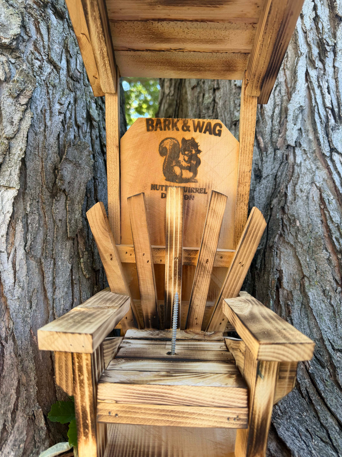 The Captain's Cabana — Classic Covered Squirrel Feeder, 7.5"×15" | Nutty Squirrel Division