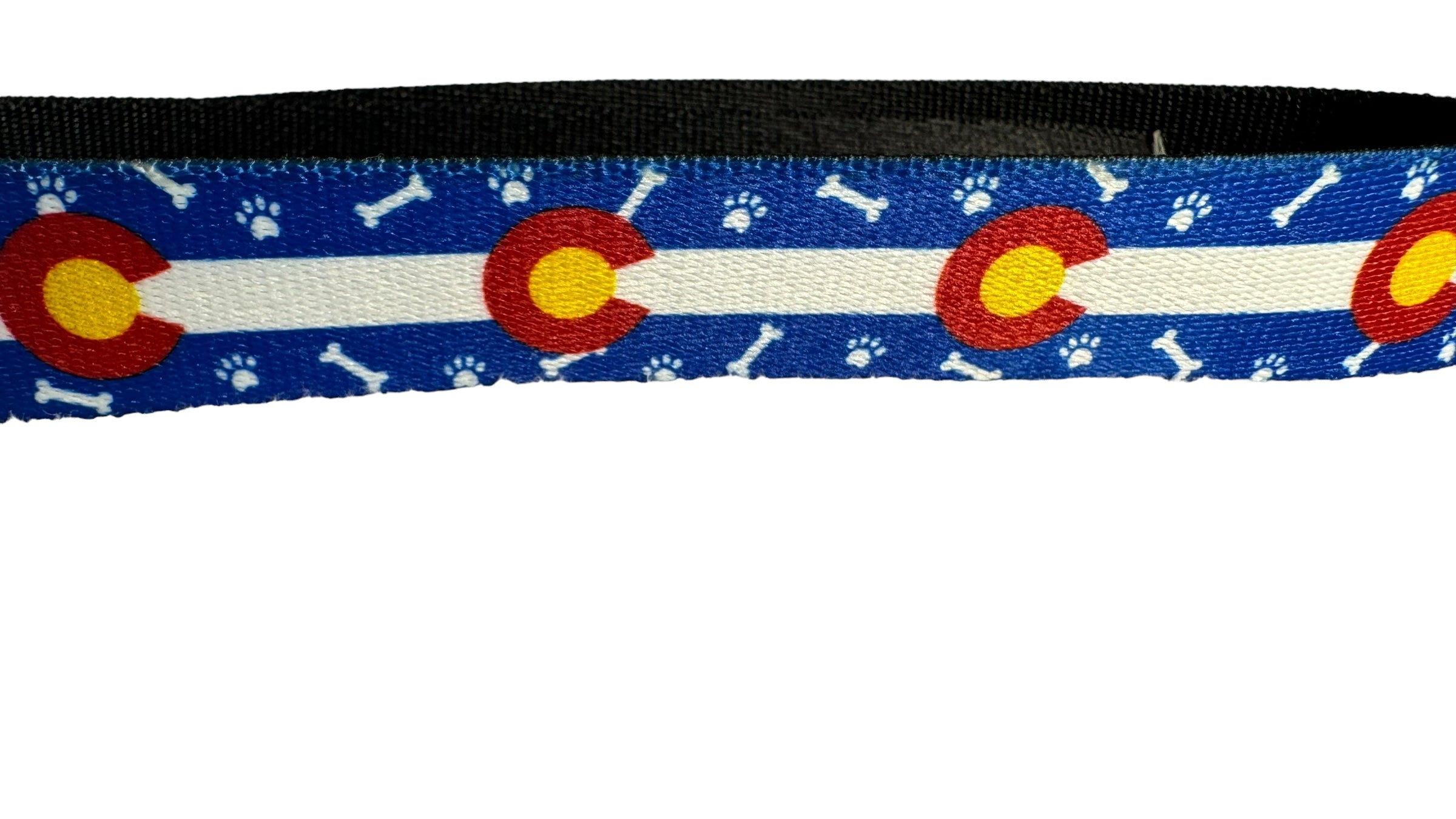 Colorado Paws & Bones Blue Leash image 0