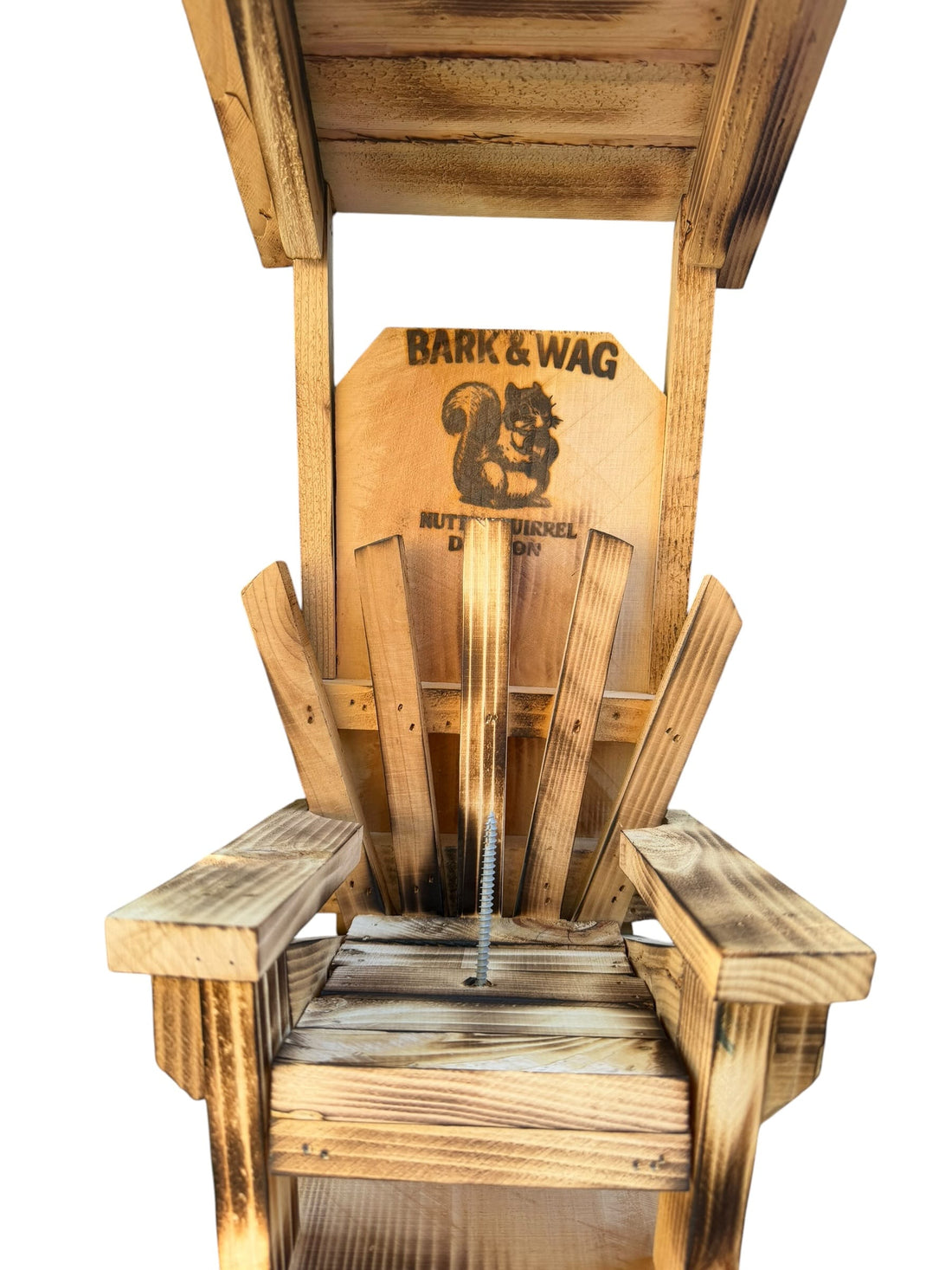 The Captain's Cabana — Classic Covered Squirrel Feeder, 7.5"×15" | Nutty Squirrel Division