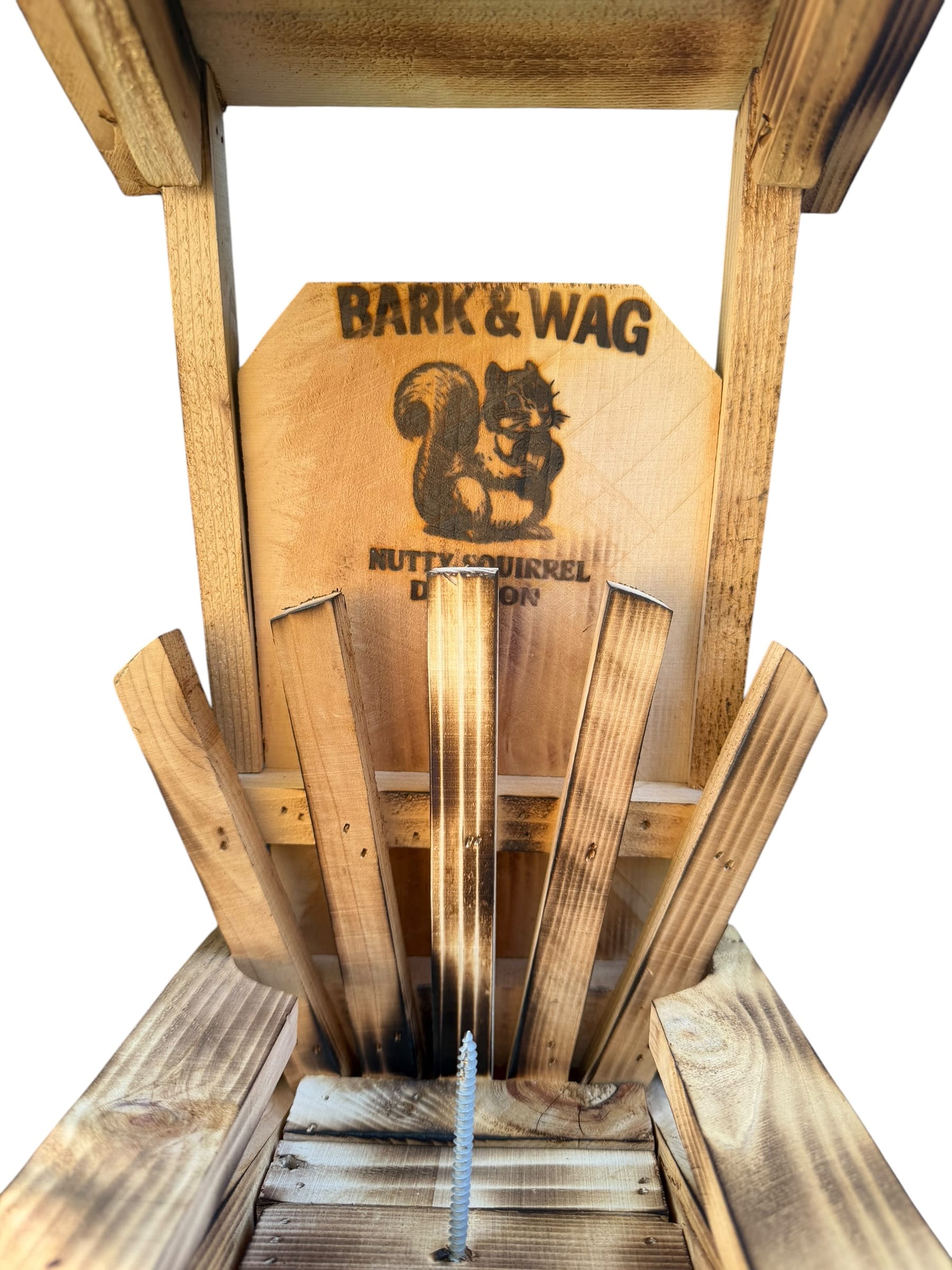 The Captain's Cabana — Classic Covered Squirrel Feeder, 7.5"×15" | Nutty Squirrel Division