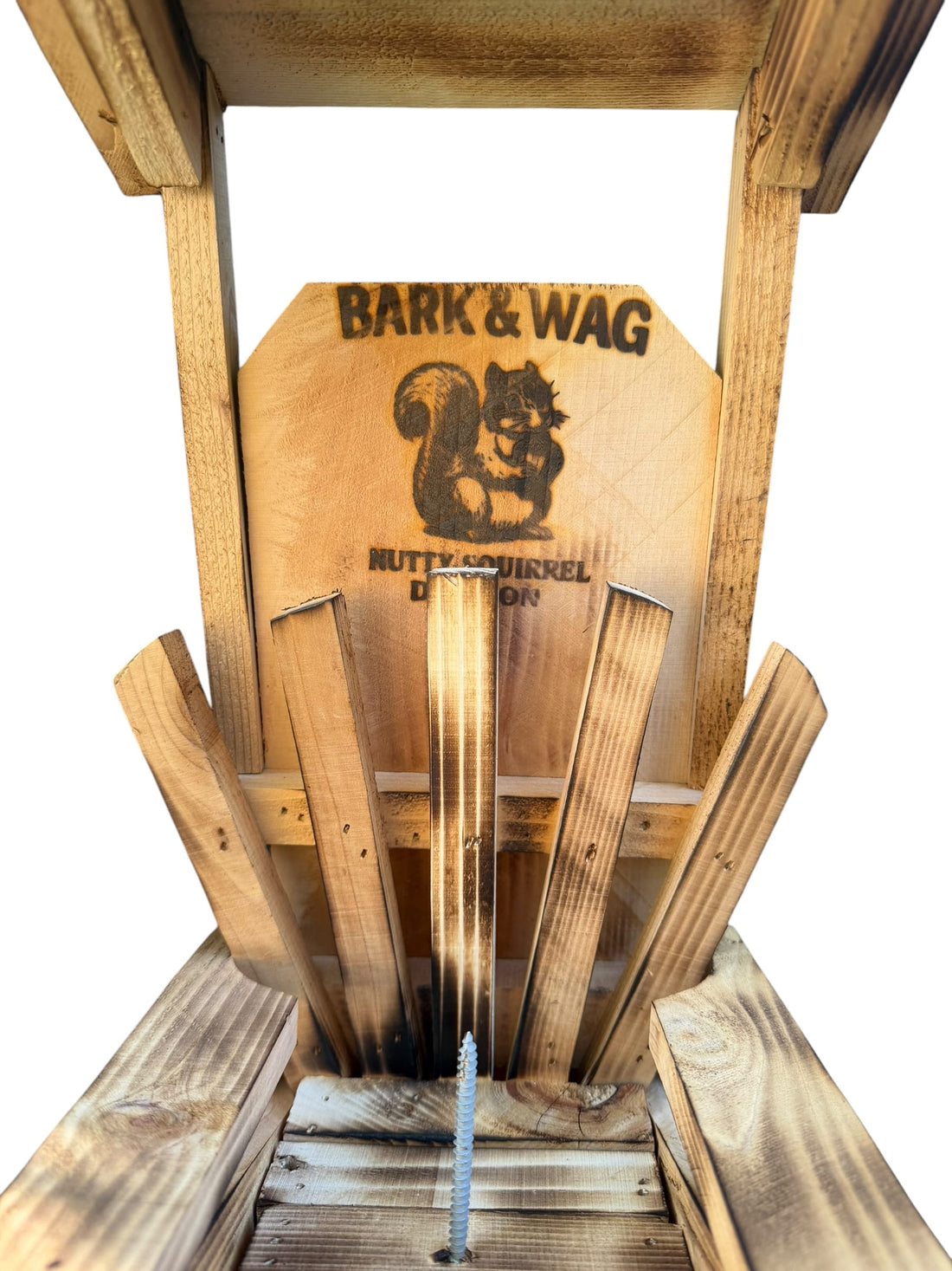 The Captain's Cabana — Classic Covered Squirrel Feeder, 7.5"×15" | Nutty Squirrel Division