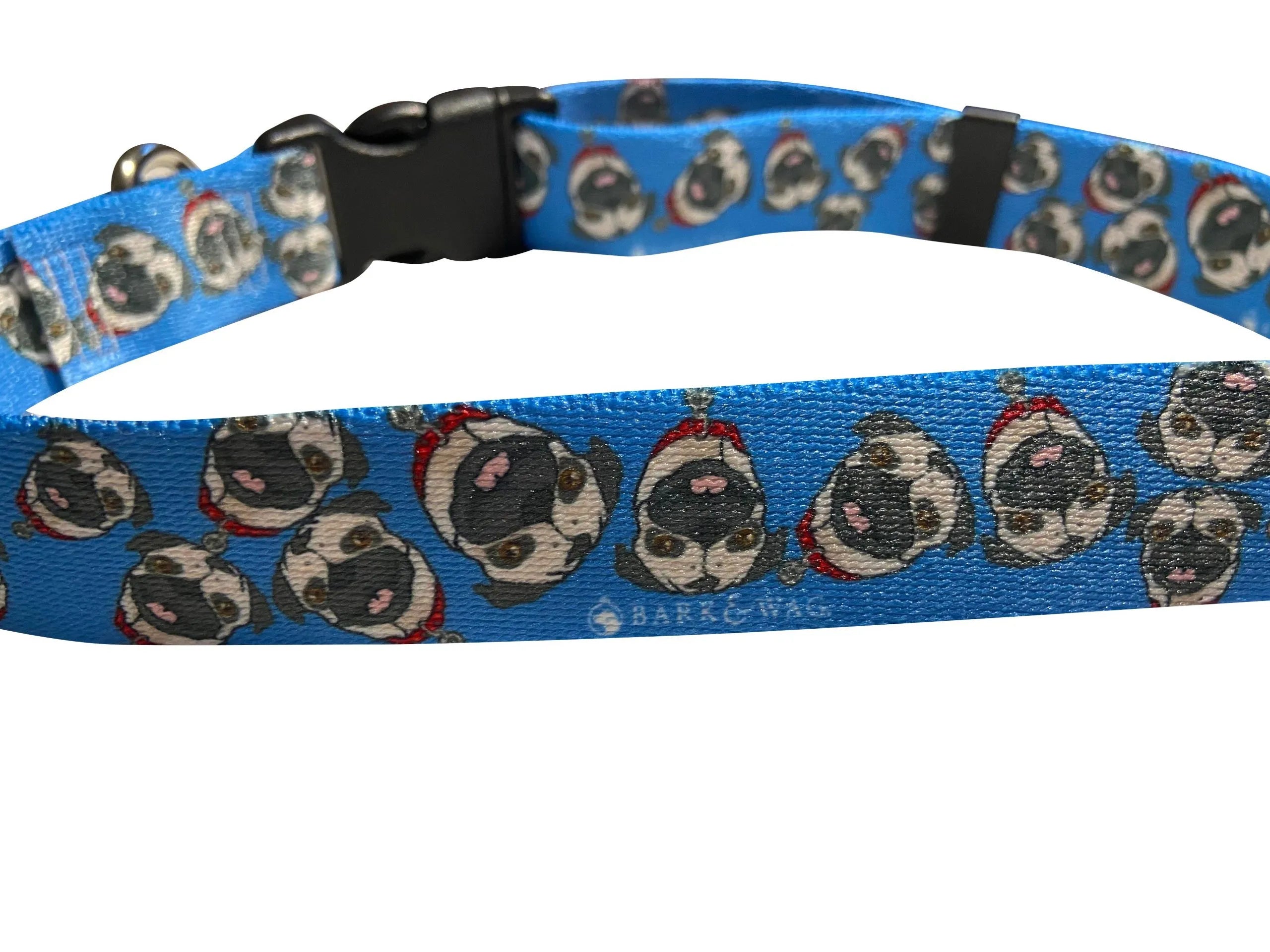 Chuck the Pug Blue Collar image 1
