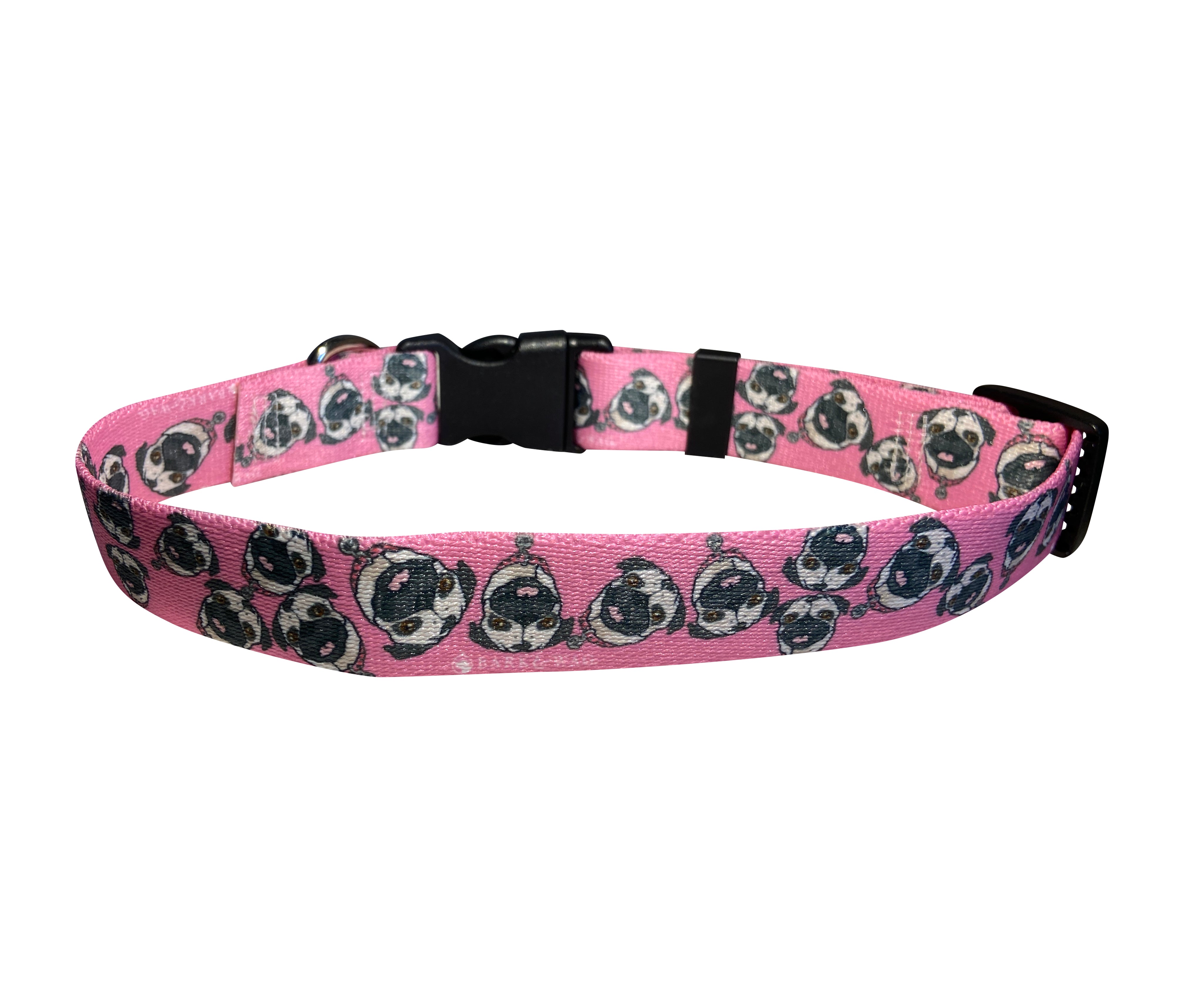 Chuck the Pug Pink Collar image 3