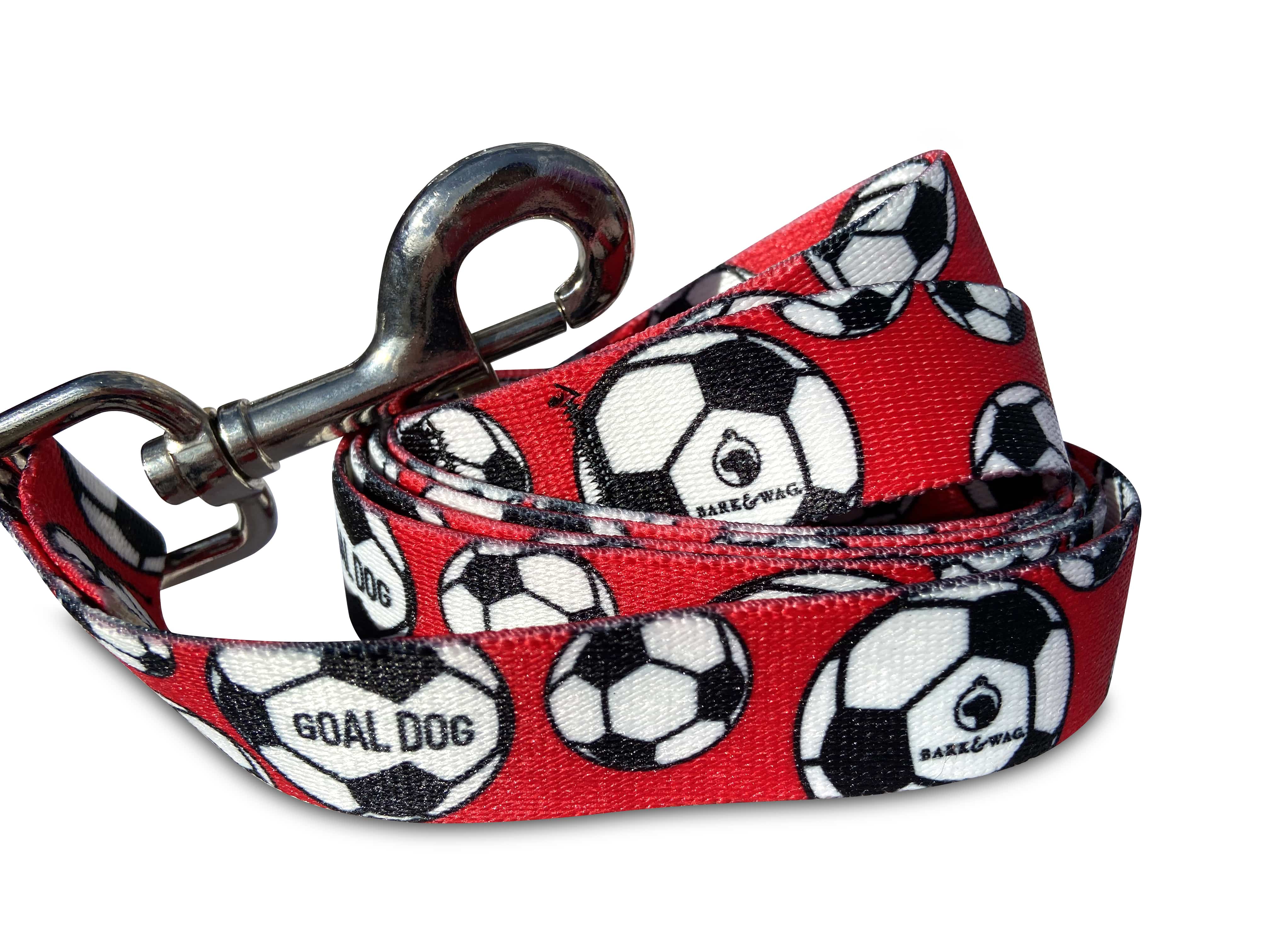 Goal Dog Red Soccer Leash