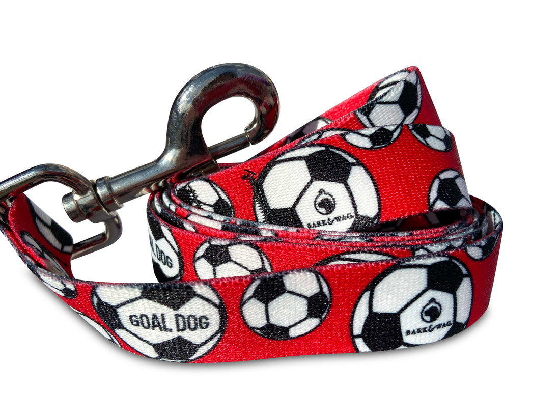Goal Dog Red Soccer Leash