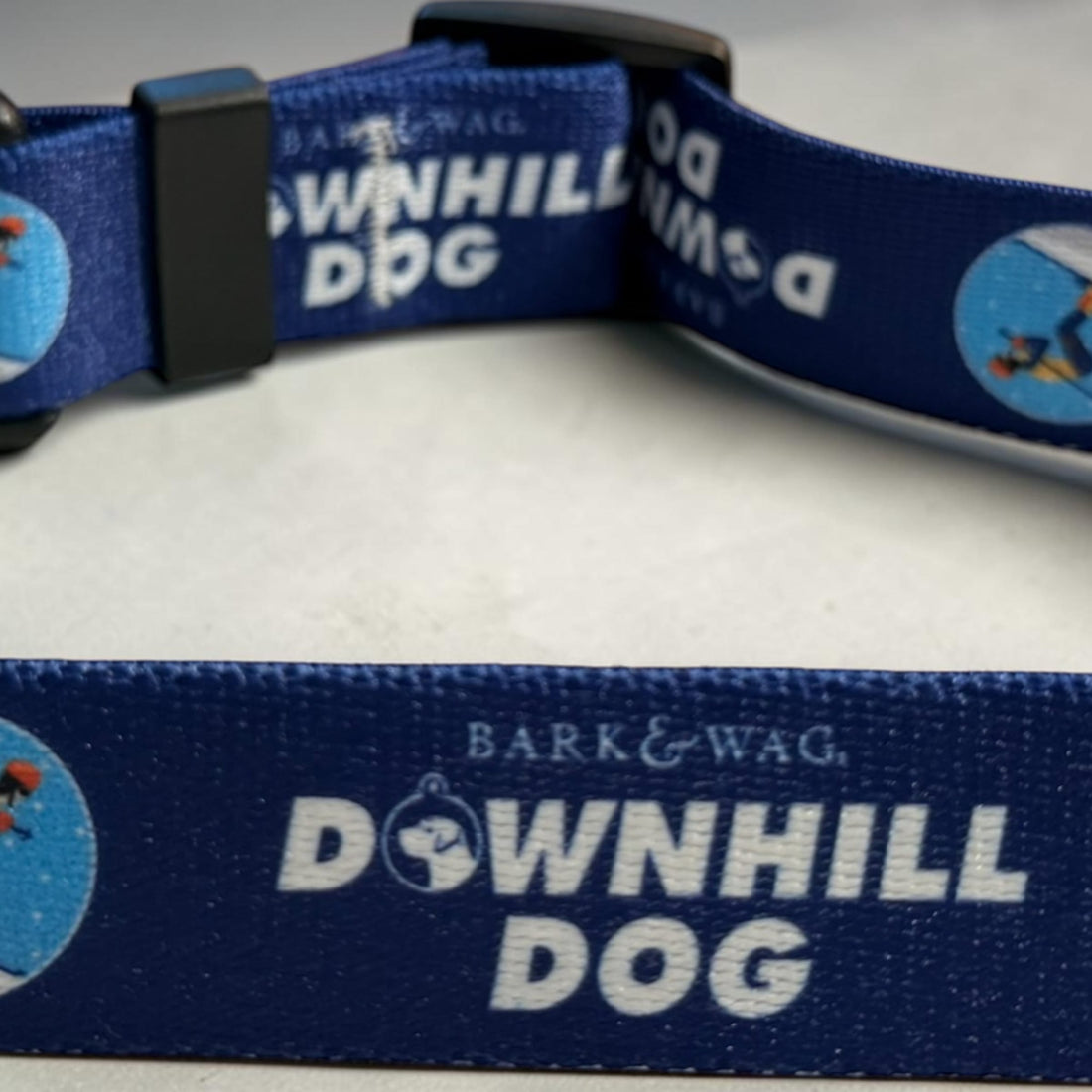 Skier Downhill Dog Collar