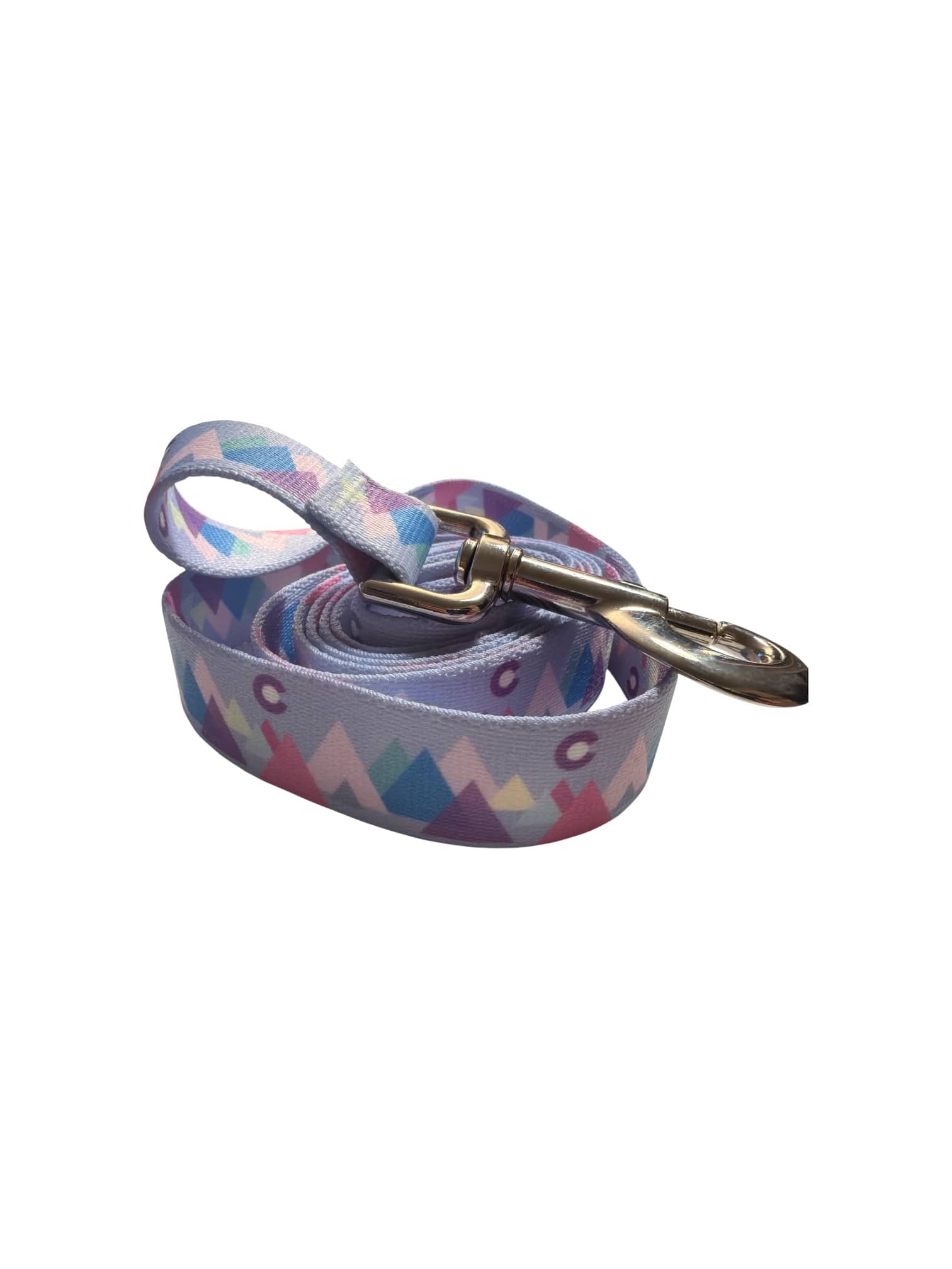 Modern Mountain Pink Dog Leash