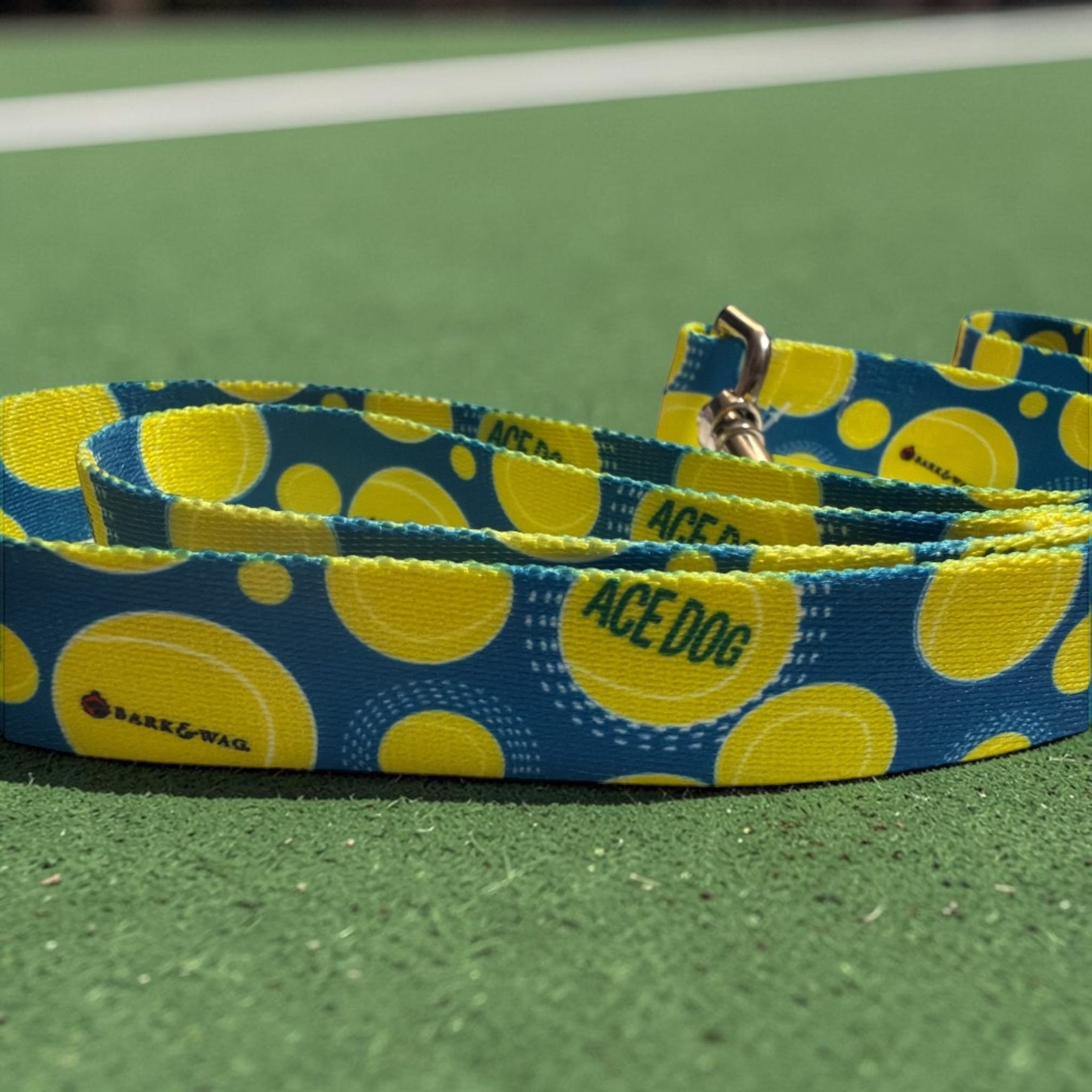 Ace Dog Blue Tennis Leash
