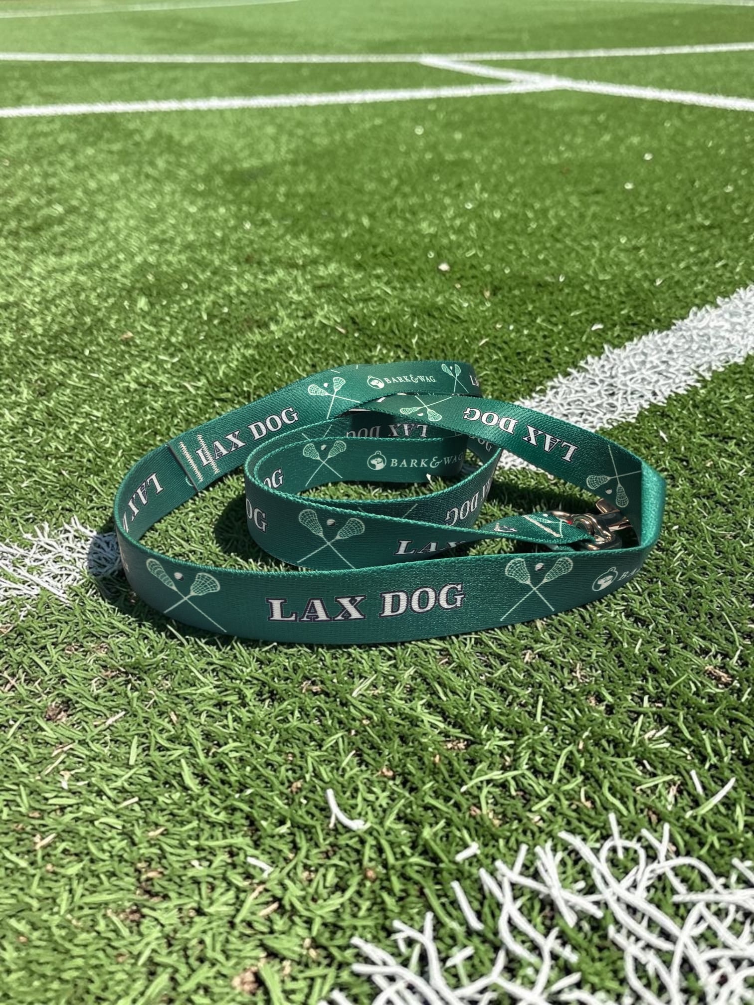 Lacrosse LAX Dog Green Leash