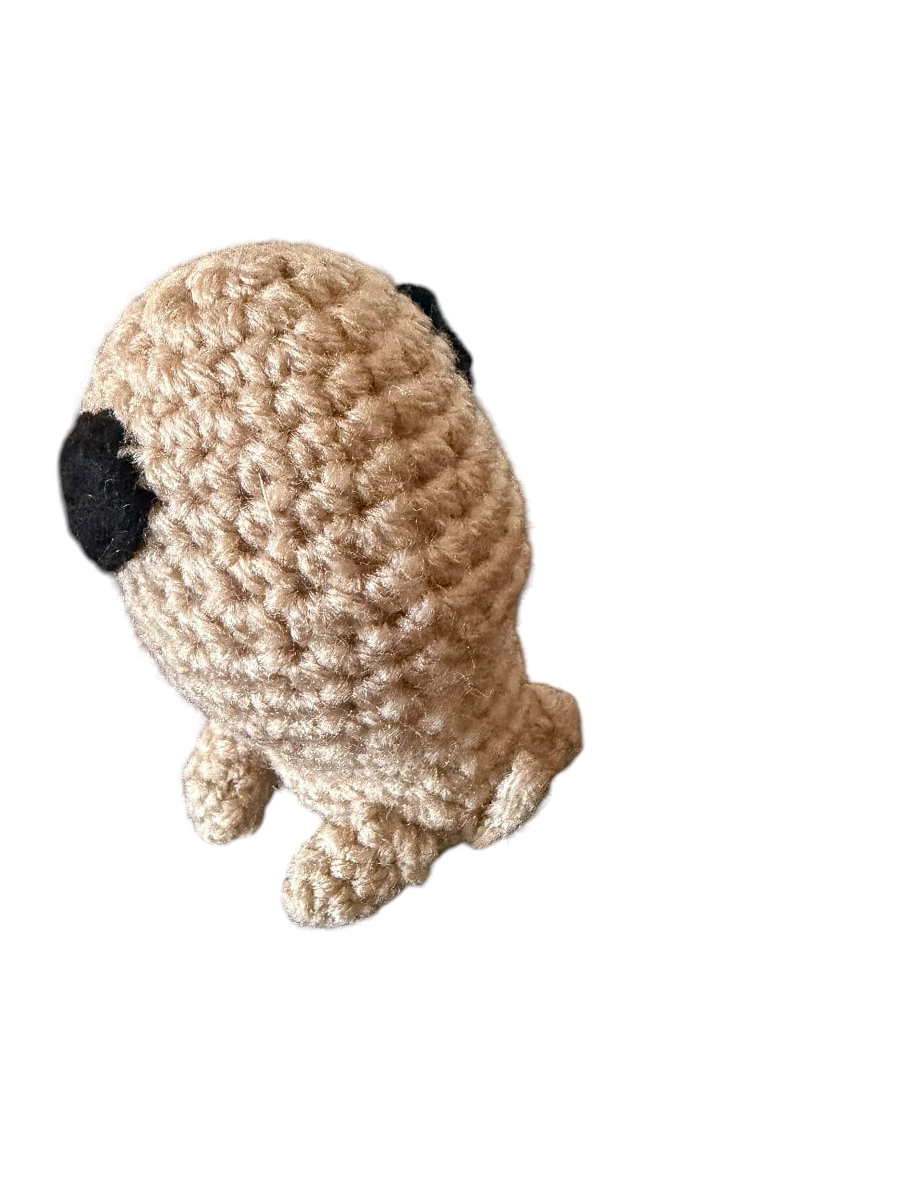 Chuck the Pug Crochet Plushie — Handmade Bark & Wag Brand Ambassador