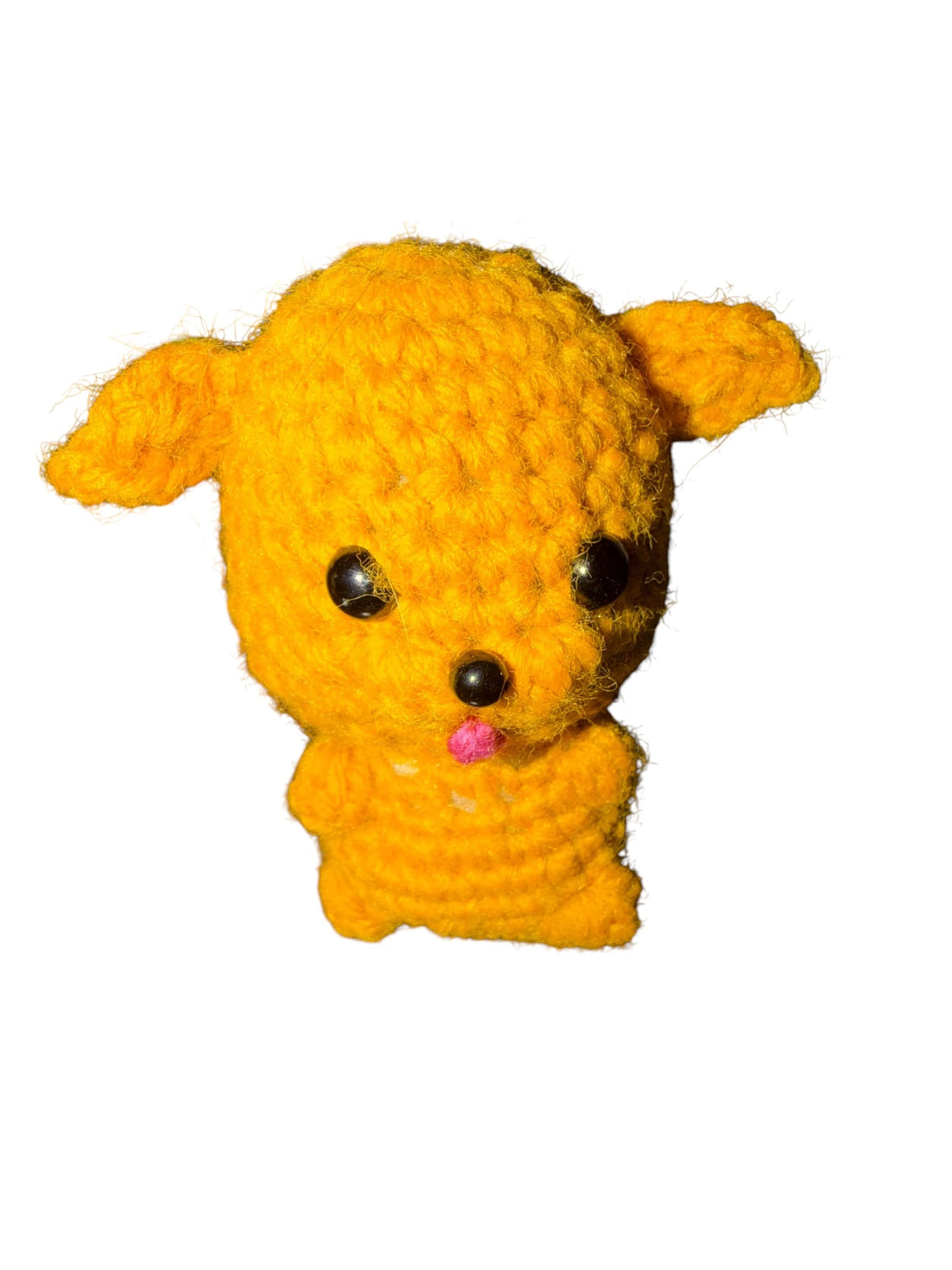 Winston the Golden Retriever Crochet Plushie — Chuck the Pug Sidekick - Handmade Bark & Wag Brand Ambassador
