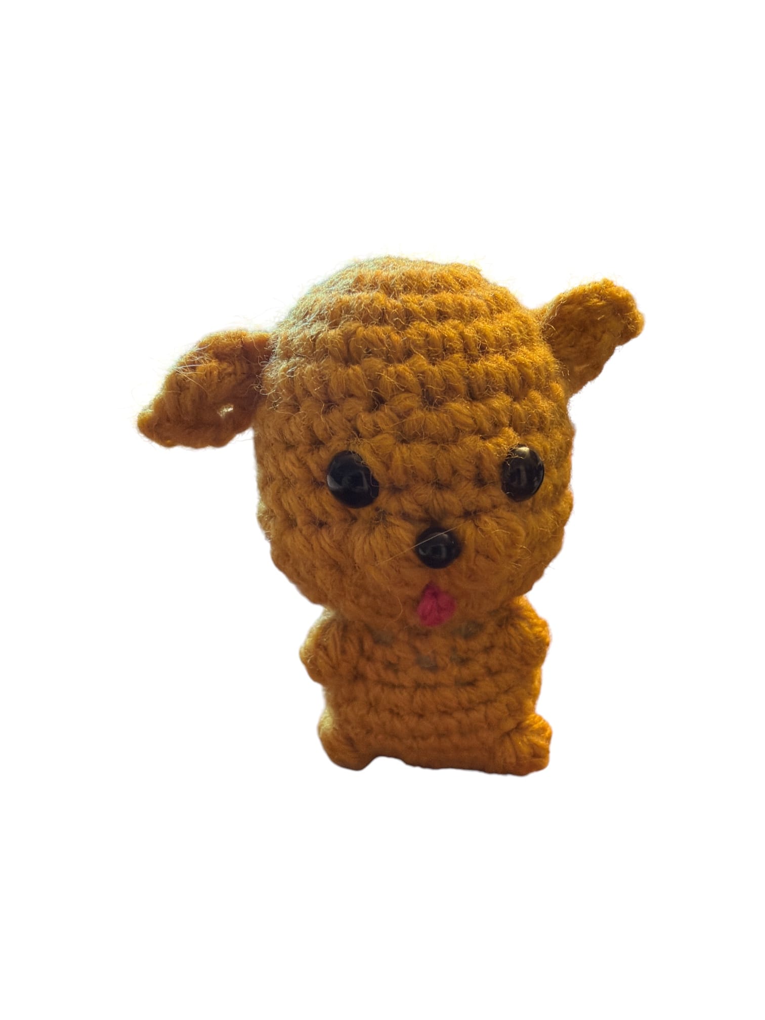 Winston the Golden Retriever Crochet Plushie — Chuck the Pug Sidekick - Handmade Bark & Wag Brand Ambassador