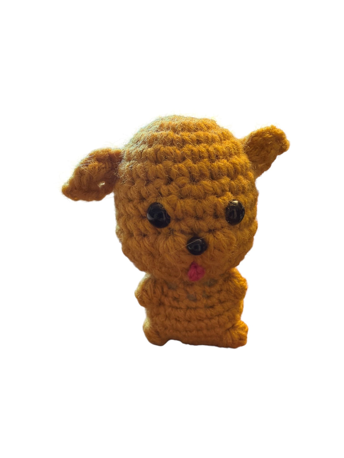 Winston the Golden Retriever Crochet Plushie — Chuck the Pug Sidekick - Handmade Bark & Wag Brand Ambassador