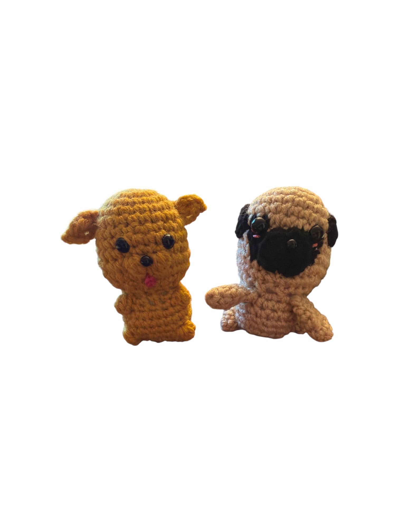Winston the Golden Retriever Crochet Plushie — Chuck the Pug Sidekick - Handmade Bark & Wag Brand Ambassador