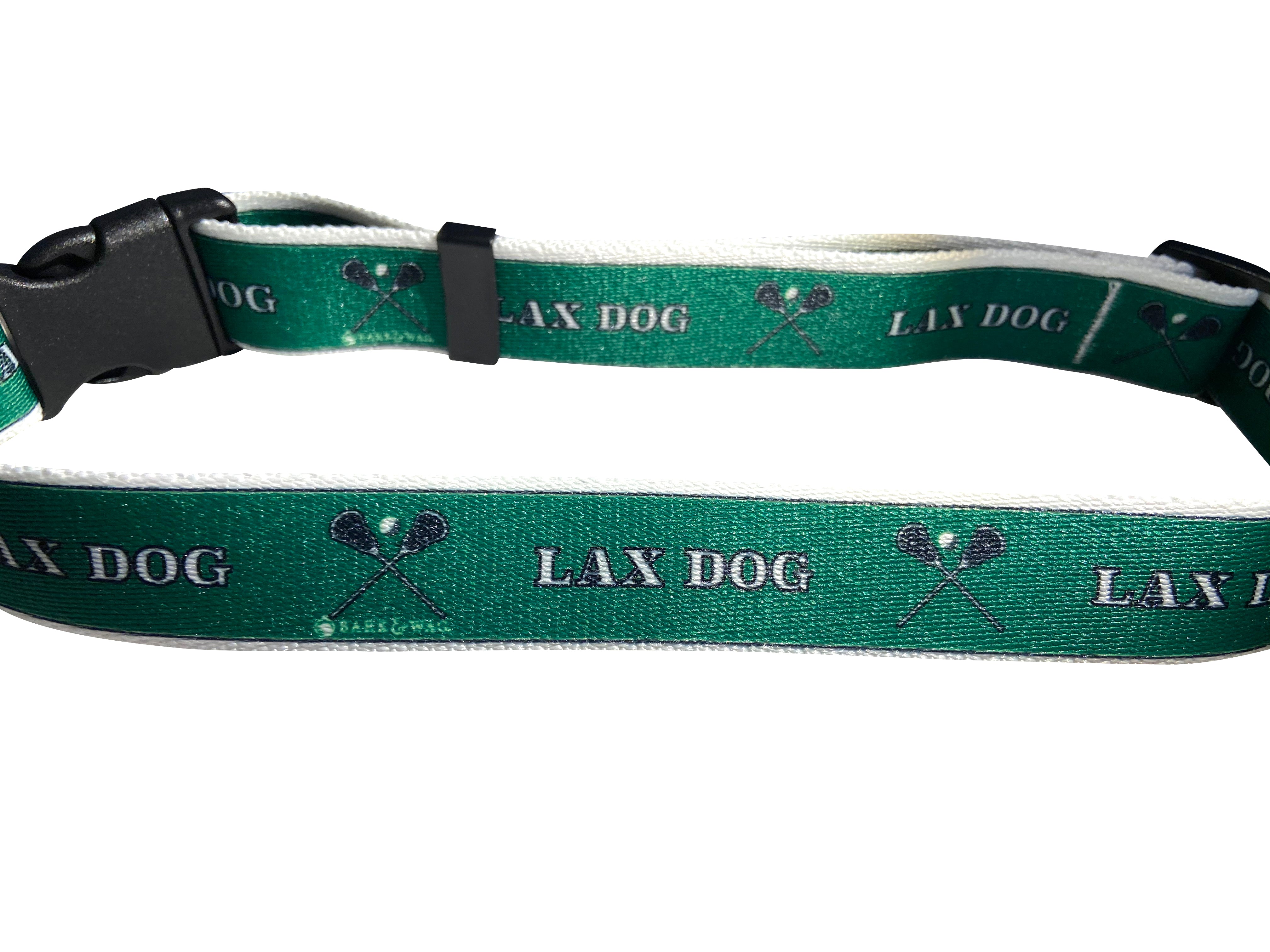 Lacrosse Dog Green Collar