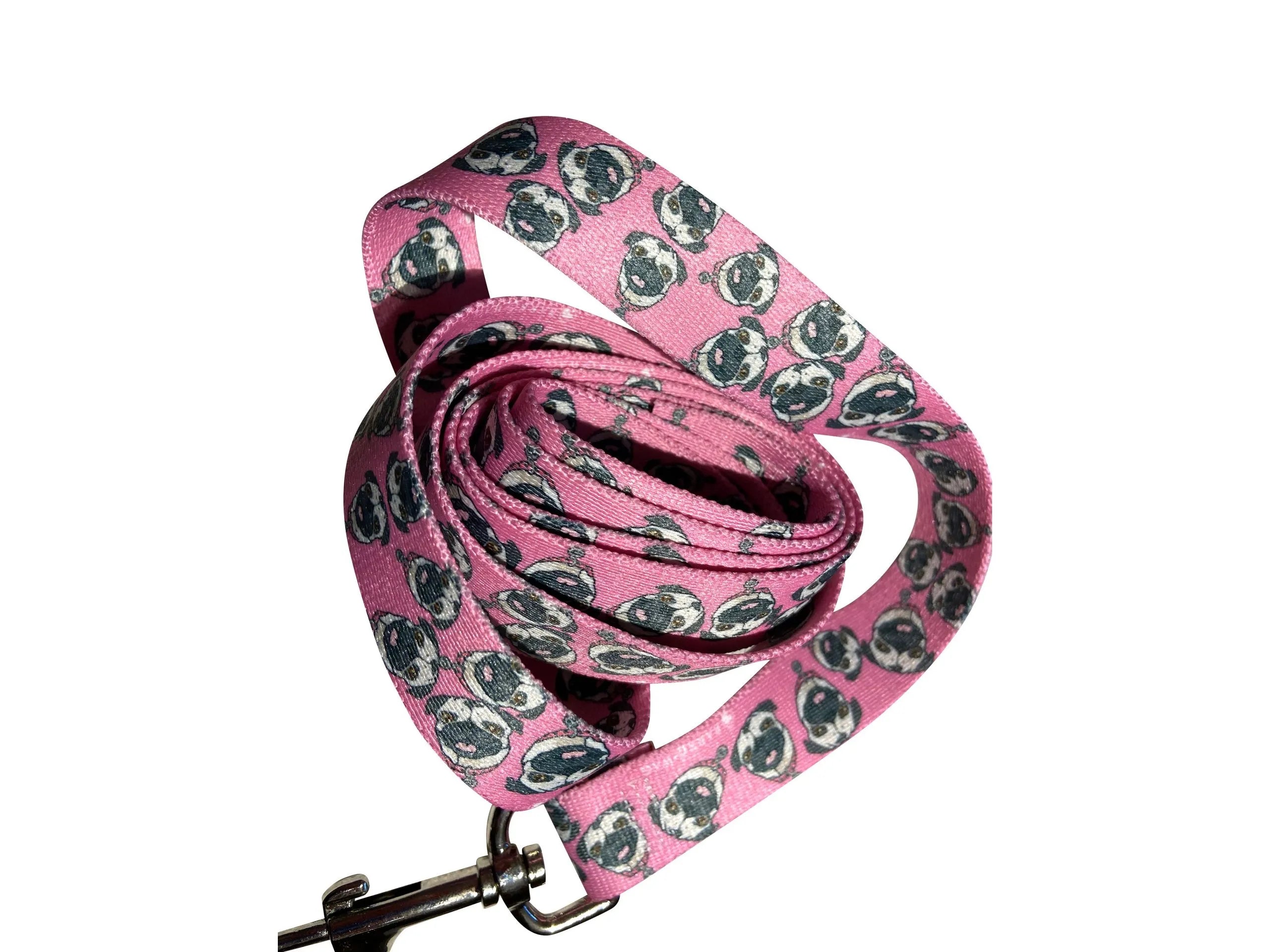 Chuck the Pug Pink Leash image 0