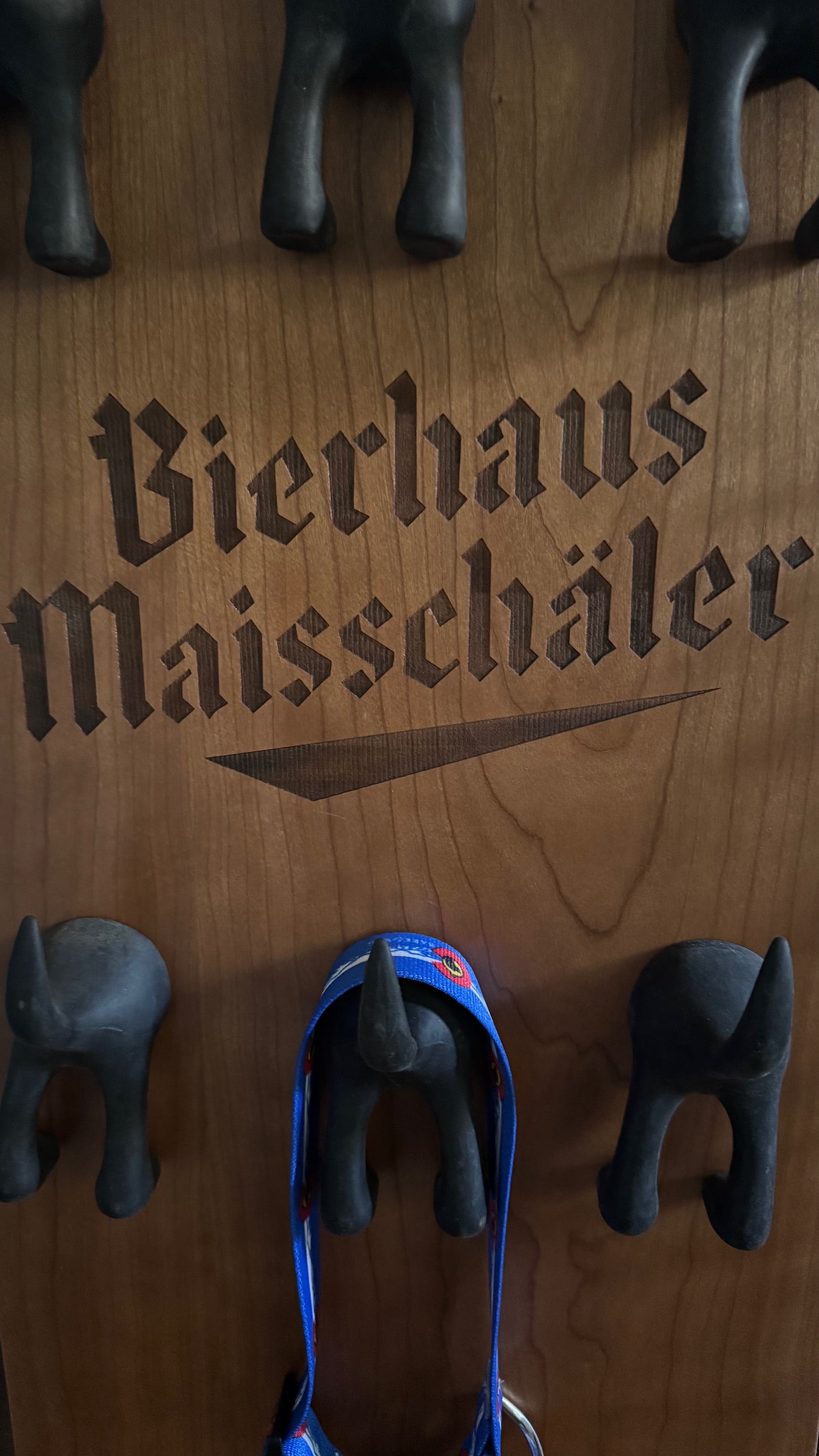 Custom Logo Dog Collar and Leash Stand